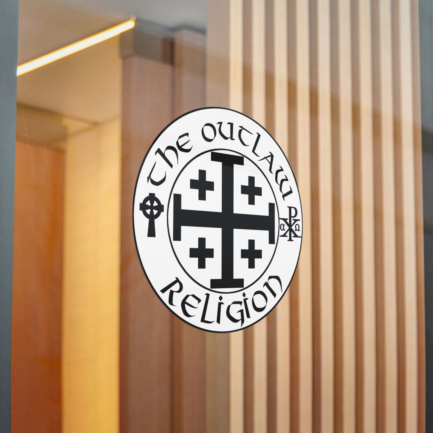 Die-Cut Sticker — The Outlaw Religion Crest