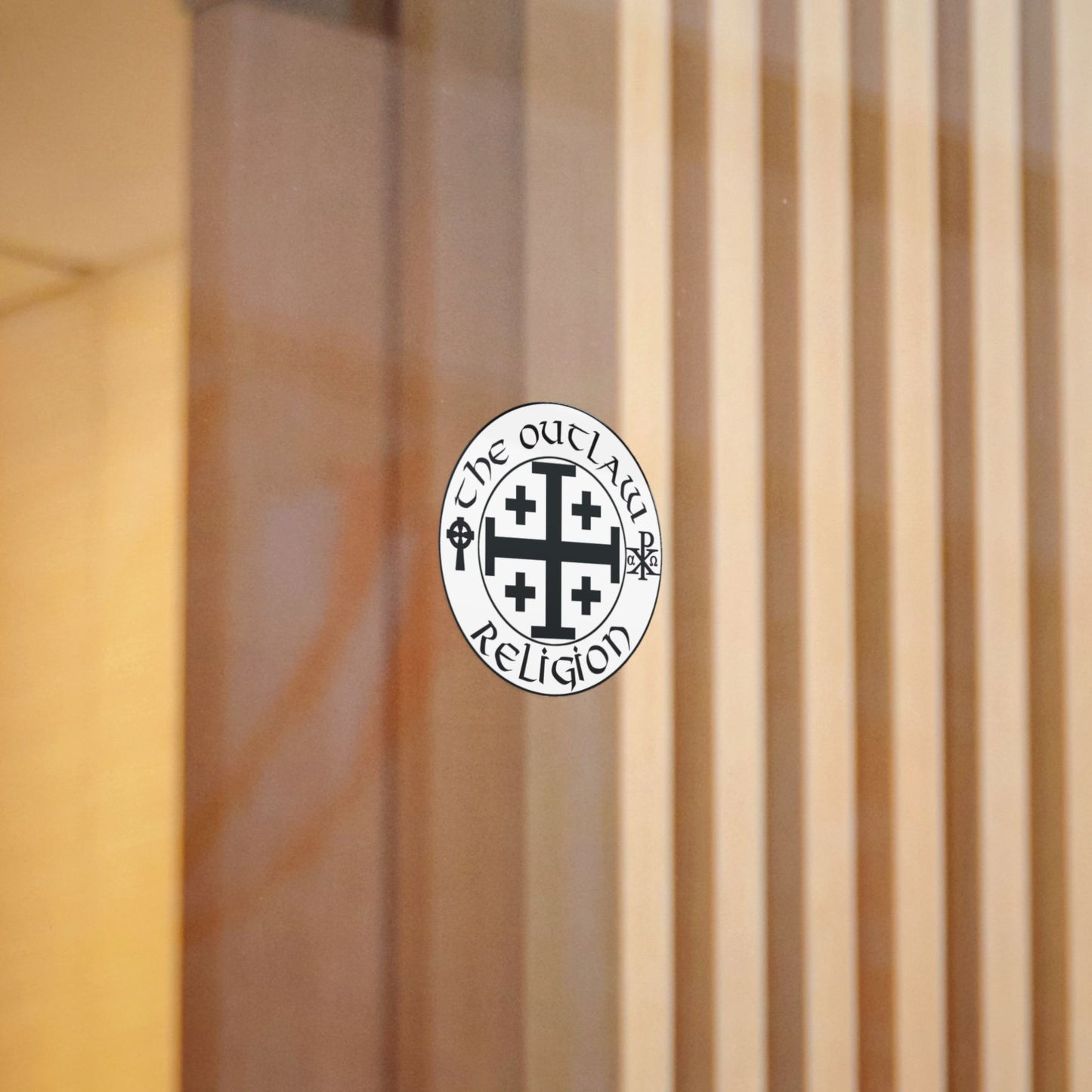 Die-Cut Sticker — The Outlaw Religion Crest