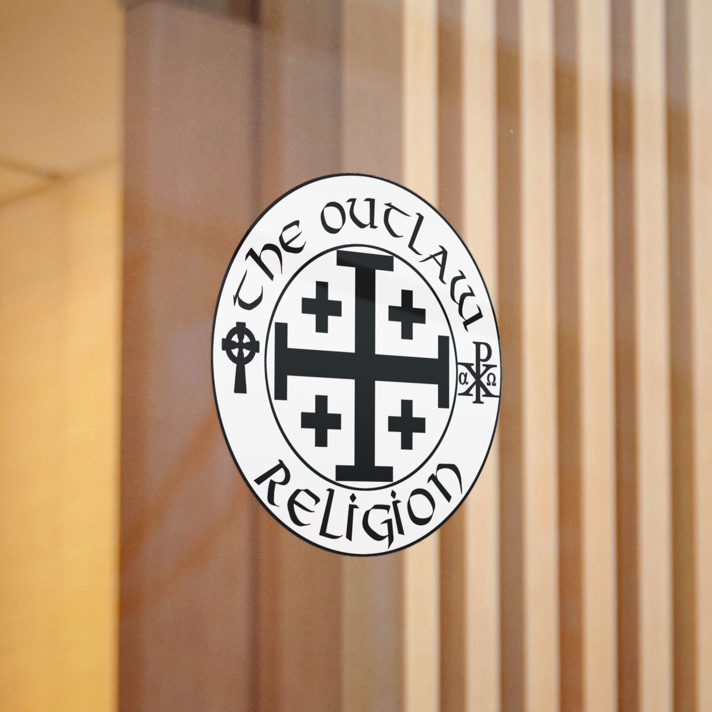 Die-Cut Sticker — The Outlaw Religion Crest