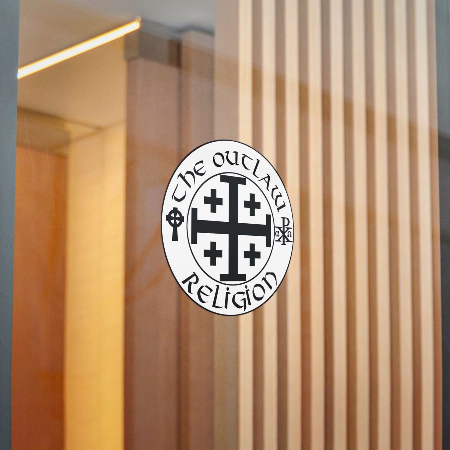 Die-Cut Sticker — The Outlaw Religion Crest
