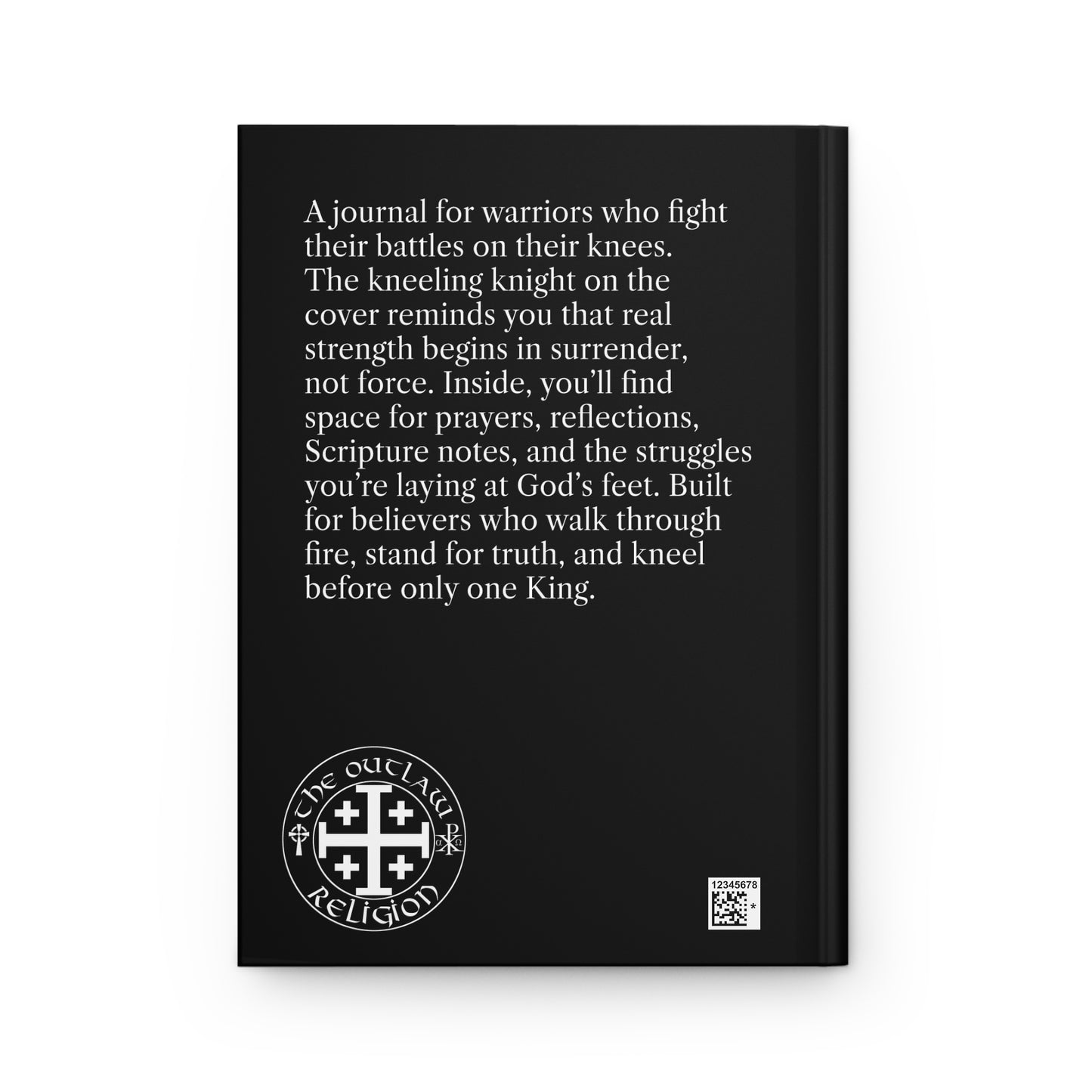 Prayer Journal — "When the Battle Rages Kneel" Knight Prayer Hardcover