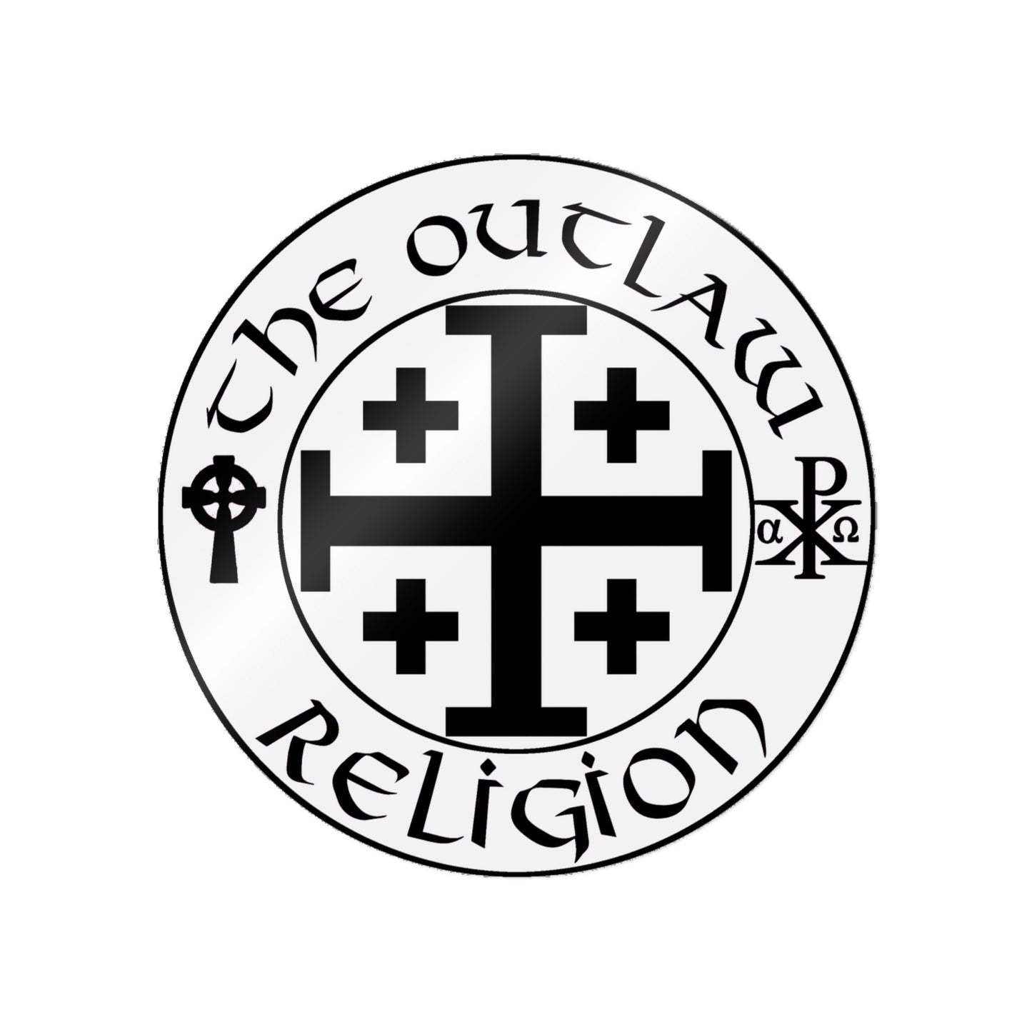 Die-Cut Sticker — The Outlaw Religion Crest