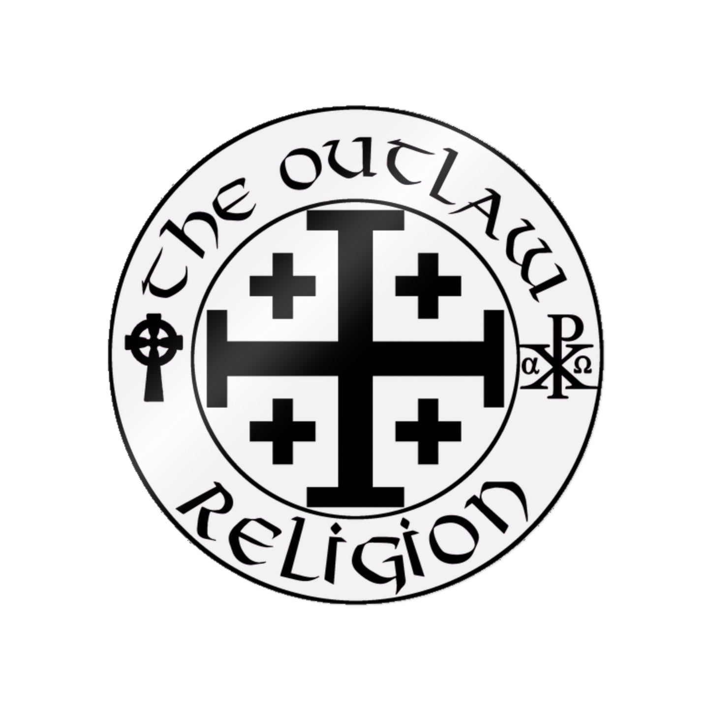 Die-Cut Sticker — The Outlaw Religion Crest
